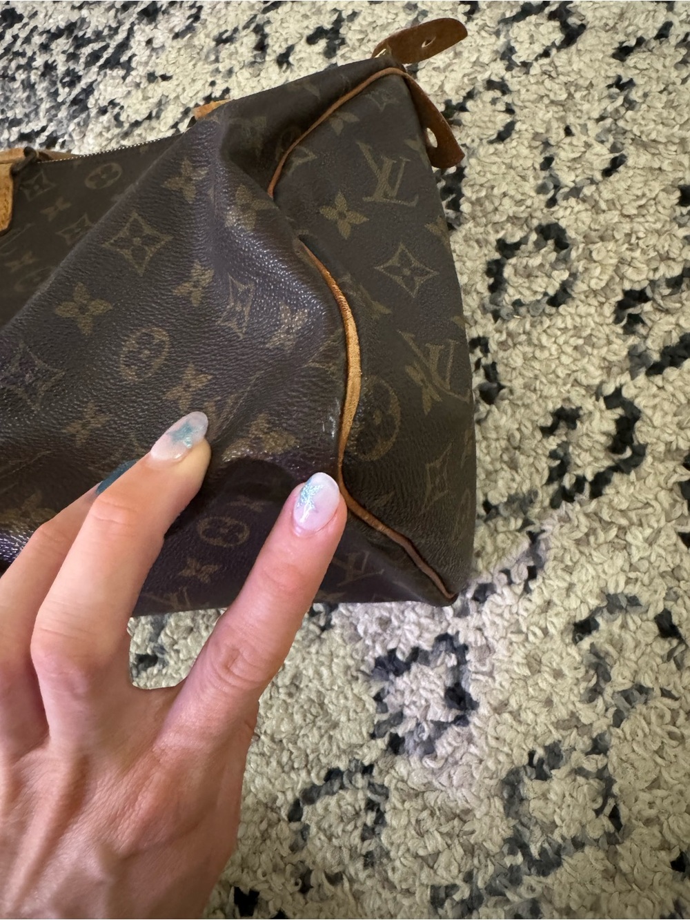 Louis Vuitton Monogram Speedy Top 30 Handle Bag - Brown/Gold/Tan - Picture 8 of 14